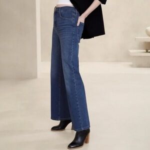 Banana Republic Ultra Wide Leg Jeans New with Tags Size 29 Medium Wash High Rise
